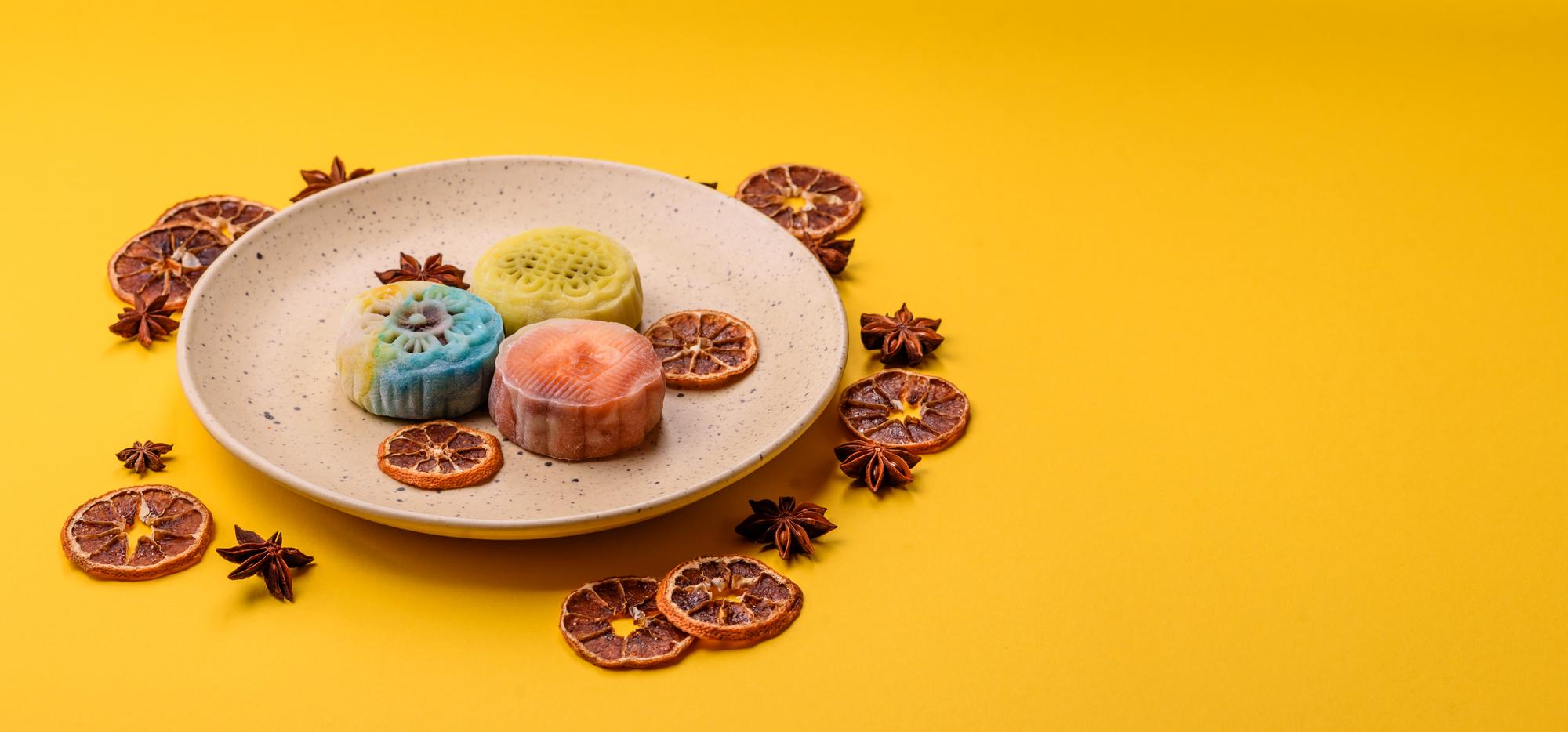 colorful pastry assortment on plate